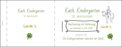 Kindergarten St. Martin 1-seitige Los-Vorlage