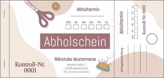 Änderungsschein DL Kreativ mit Bügelloch Layout 2