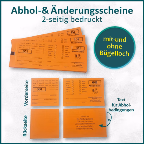 Abhol- & Änderungsscheine 2-seitig